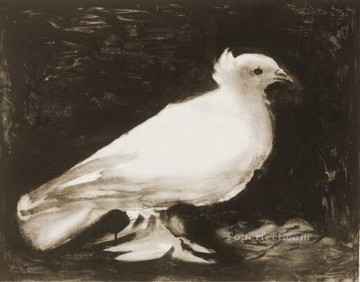 Pablo Picasso Painting - The dove 1949 Pablo Picasso